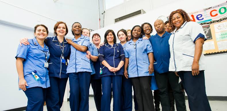 Healthcare professional supporting a patient